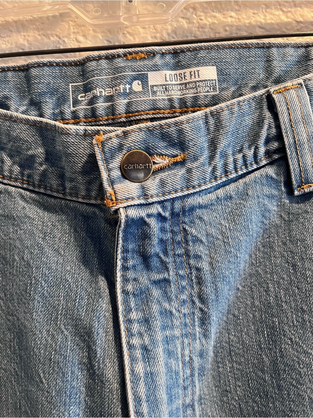 Carhartt blue denim jeans - Loose Fit 33x32 - Picture 8 of 9